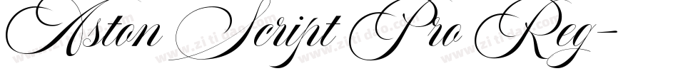Aston Script Pro Reg字体转换